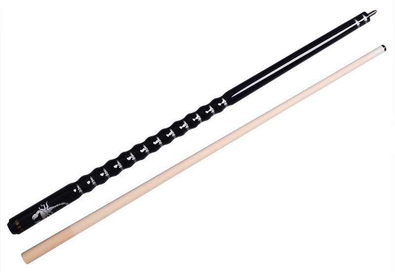 AB Earth 58" Pool Cue/Pool Stick Ergonomic Design Hardwood Canadian Maple 13mm Tip 18-21oz Billiard Cue B1SN, Black 21oz - Image 3
